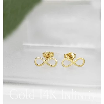 Arany infinity fülbevaló