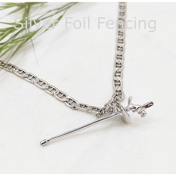 Ezüst tőr férfi nyaklánc