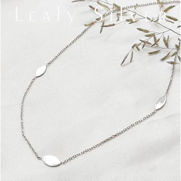 Annaléna ezüst levelek nyaklánc