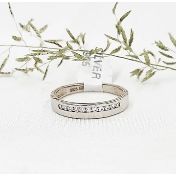 Ezüst és cirkónia Fanni gyűrű 57