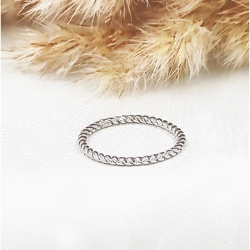 Ezüst Flóra gyűrű 56