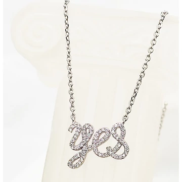 YES ezüst nyaklánc