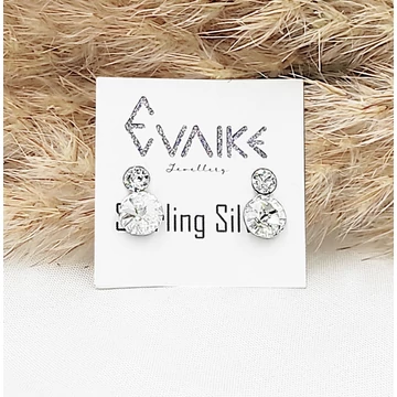 Lola swarovski és ezüst fülbevaló