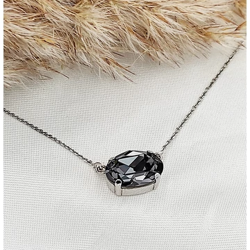 Emili swarovski és ezüst nyaklánc
