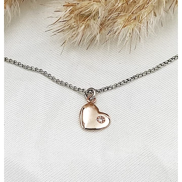 Rozéarany és ezüst Livi nyaklánc