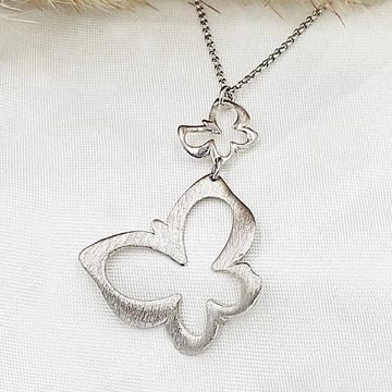 Andi ezüst lepke nyaklánc