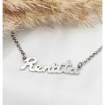 Egyedi ezüst névnyaklánc
