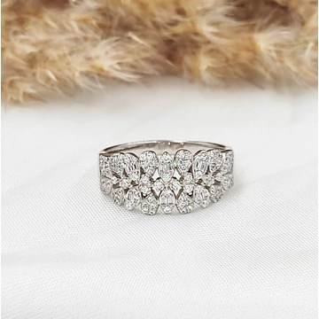 Ezüst csipke Déva gyűrű 56