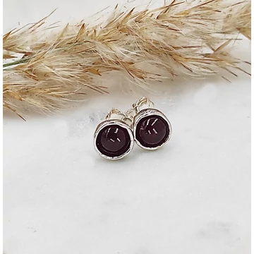 Izraeli ezüst és gránát fülbevaló