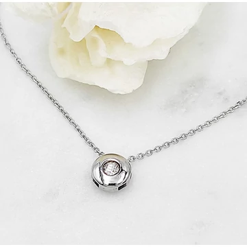 Alegra fehér arany buton nyaklánc