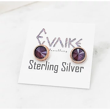 Gina byzantin swarovski és rozé fülbevaló
