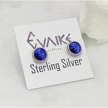 Gina greek swarovski és ezüst fülbevaló