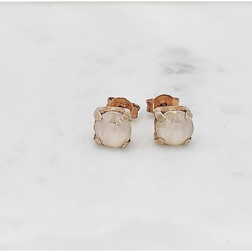 Monica homok és rozéarany fülbevaló