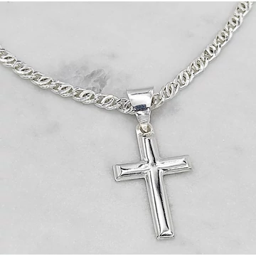 Nikos ezüst kereszt nyaklánc