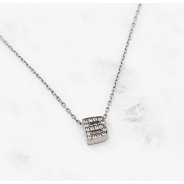 Ezüst betűnyaklánc B