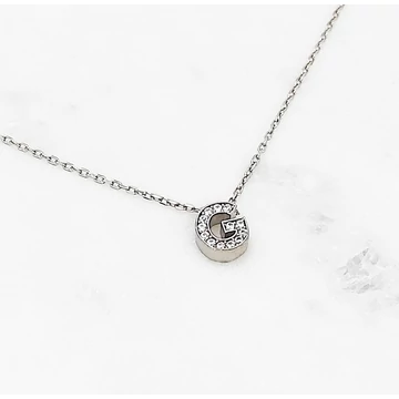 Ezüst betűnyaklánc G