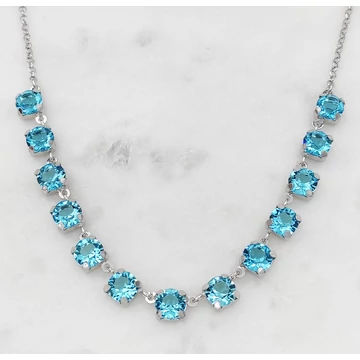 Genevra ezüst és türkiz swarovski nyaklánc