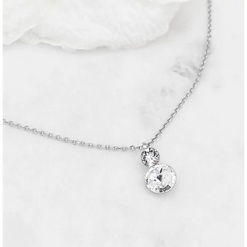 Lola fehér swarovski és ezüst nyaklánc