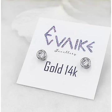 Fehér arany Ghita fülbevaló