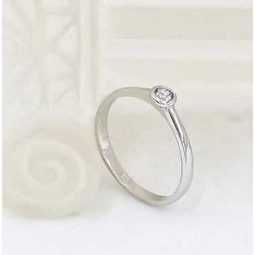 Fehér arany Camille gyűrű 56