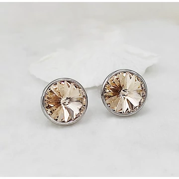 Nicci ezüst és pezsgő fülbevaló