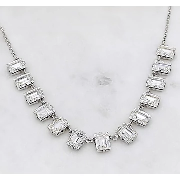 Adél ezüst és swarovski nyakék