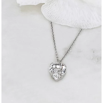 Melissza ezüst szív nyaklánc