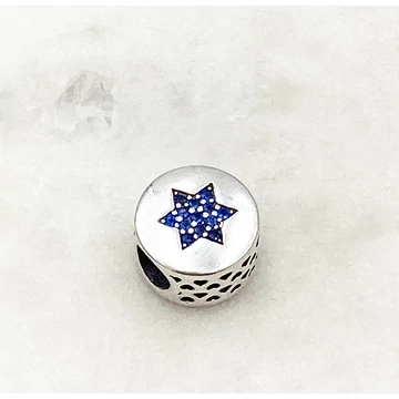 Ezüst Dávid csillag charm