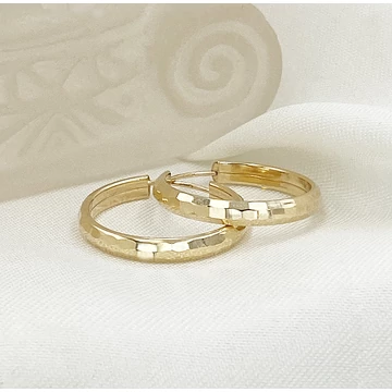 Léda arany karika fülbevaló