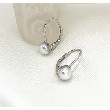 Adelinda gyöngy és ezüst fülbevaló