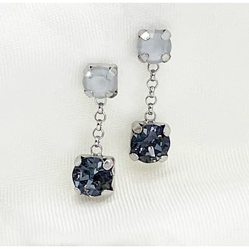 Halki swarovski és ezüst fülbevaló