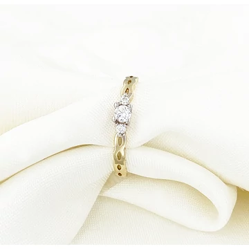 Jamilla kéttónusú arany gyűrű