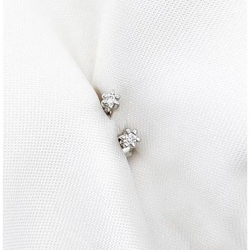 Jara fehér arany fülbevaló