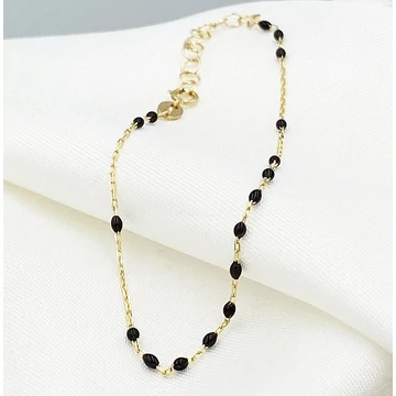 Siena arany és fekete zománc karlánc