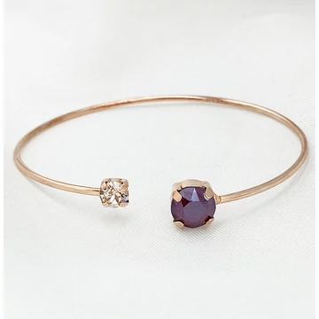 Elisa rozéarany és swarovski karreif