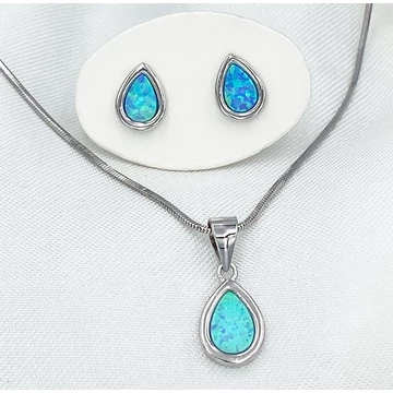 Flamina kék opál és ezüst kollekció