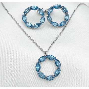 Gavrielle tengerkék és ezüst kollekció