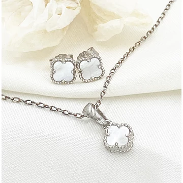 Jardín ezüst és gyöngyház szett