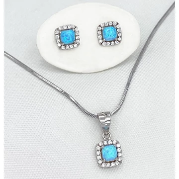 Loretta kék opál és ezüst kollekció