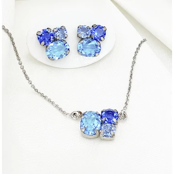 Evia ezüst és kék swarovski kollekció