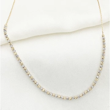 Ellie kéttónusú arany nyaklánc