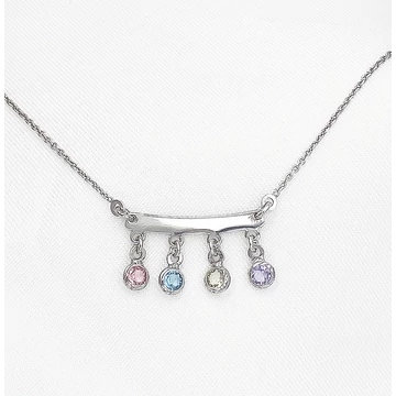 Fiorella ezüst és színes swarovski nyaklánc