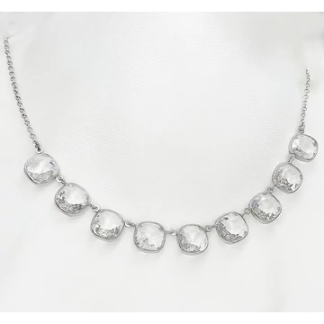Hilda ezüst és swarovski nyakék