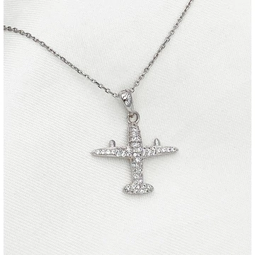 Fly csillogó ezüst nyaklánc