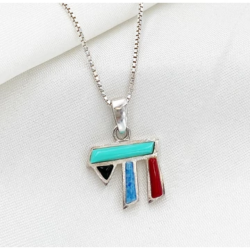 Tiberias ezüst chai nyaklánc