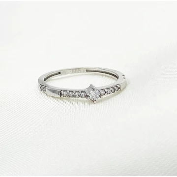 Szintia fehér arany gyűrű