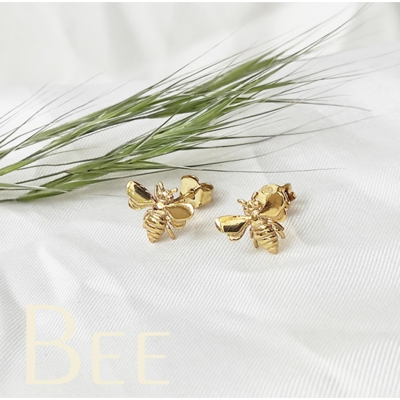 Aranyozott méhecske fülbevaló