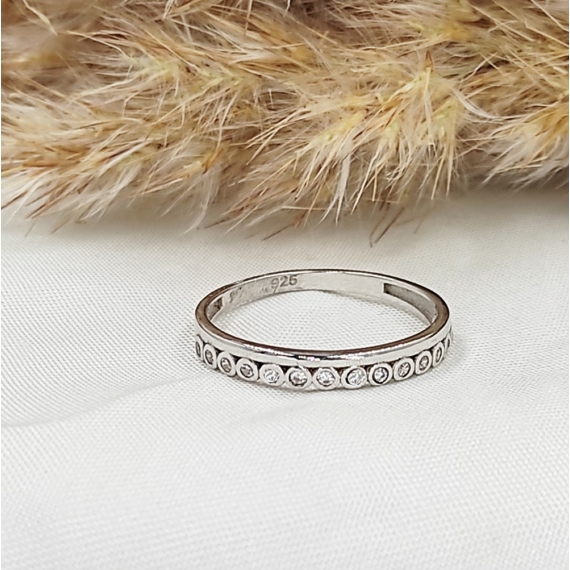 Ezüst Fruzsina gyűrű 58