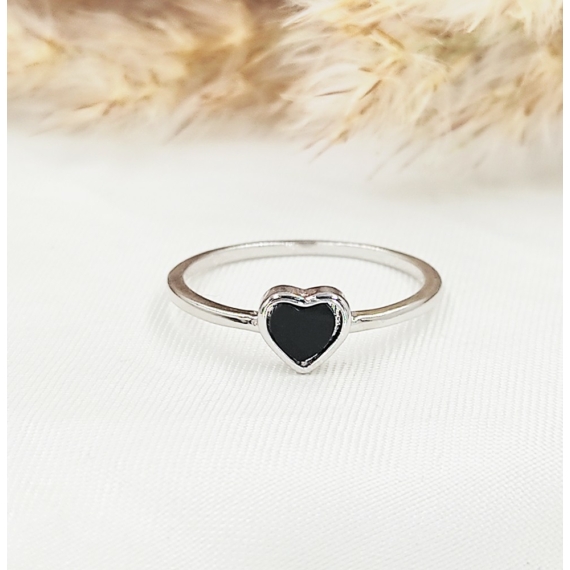 Doroti ezüst szív gyűrű 60