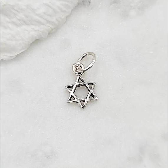 Ezüst Dávid csillag medál